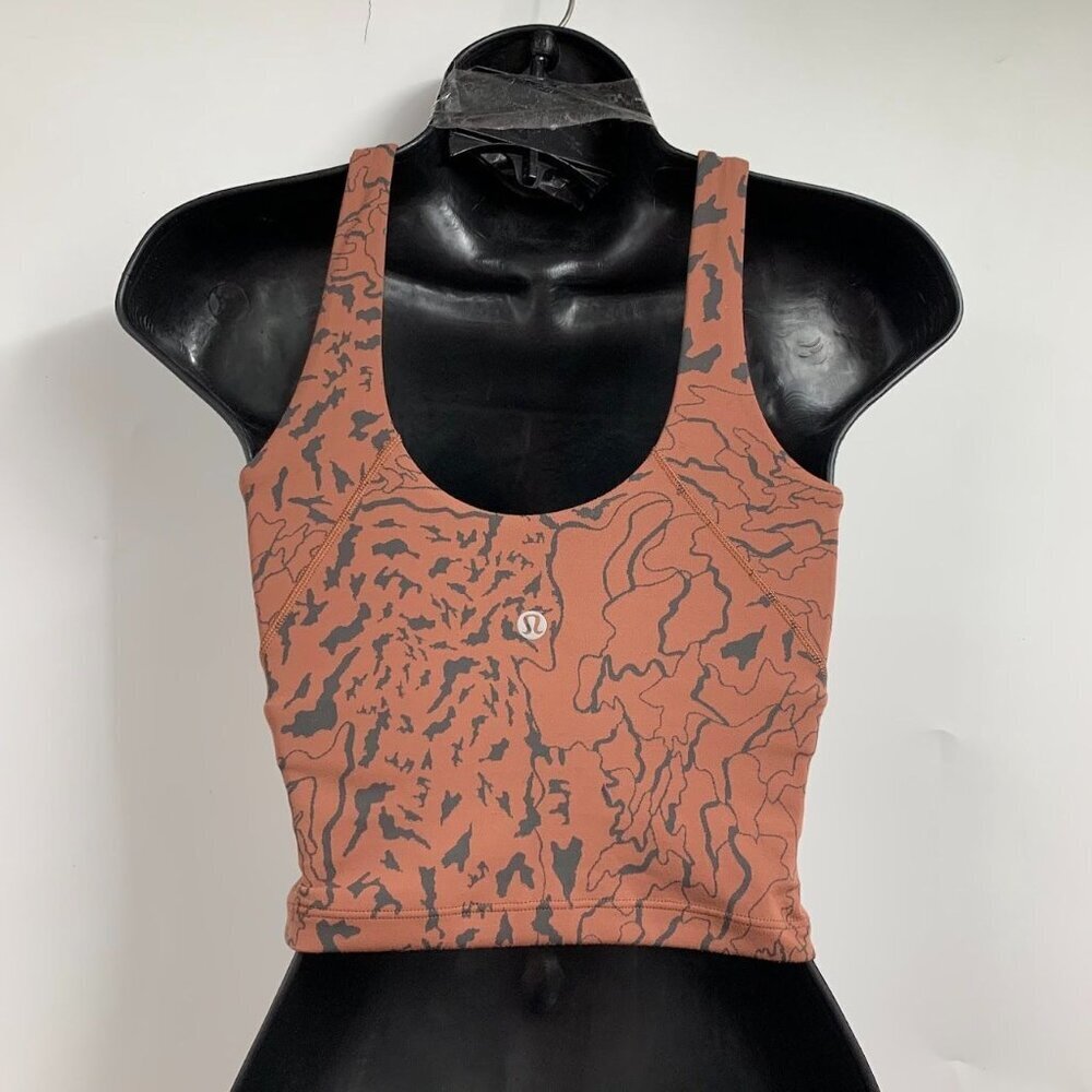 Lululemon Women's Align High-Neck Tank Top in Camo Contour SIze 2 - Picture 3 of 14